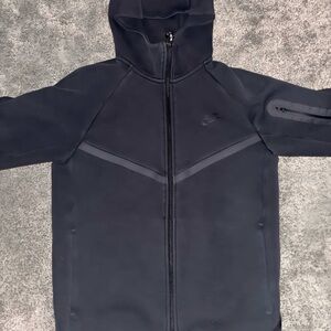 Nike Men's Black Tech Fleece Zip Up